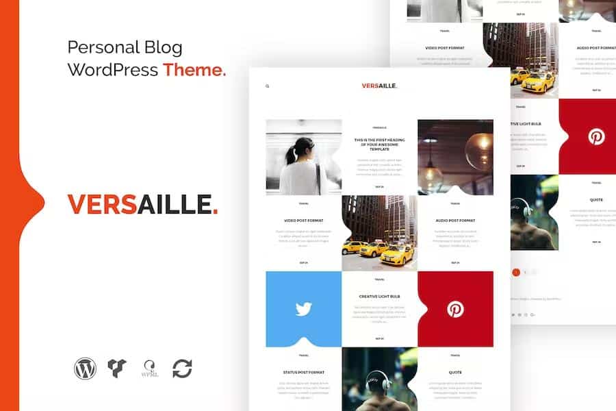 Versaille - Personal Blog WordPress Theme