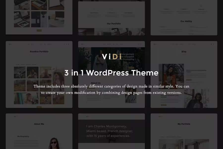 ViDi - Multi-Purpose Corporate WordPress Theme