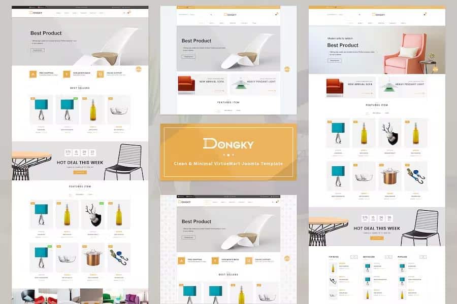 Vina Dongky - Clean & Minimal VirtueMart Joomla Template