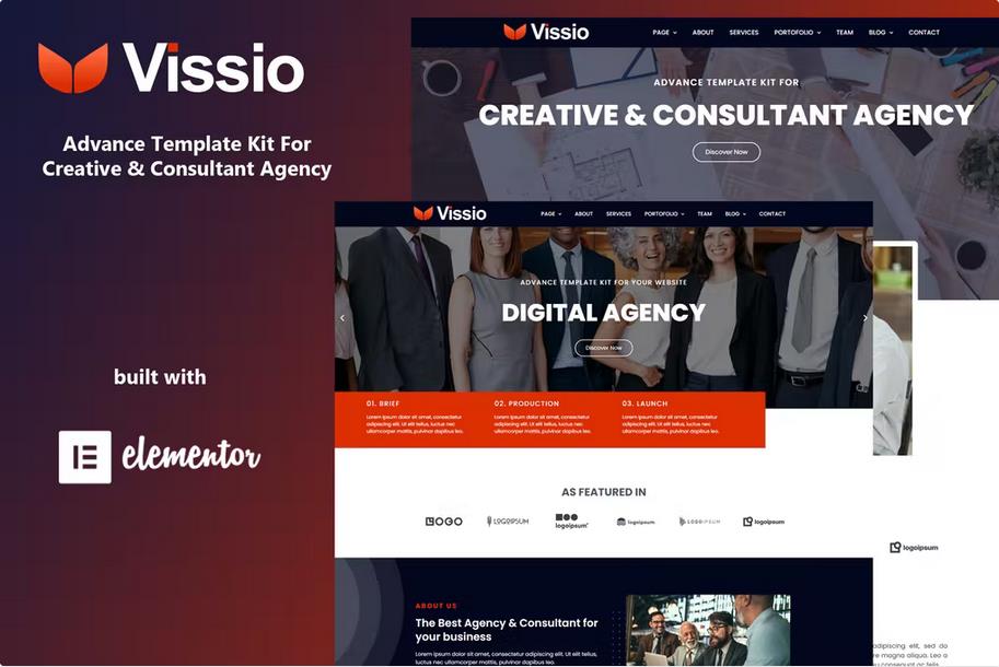 Vissio - Business Elementor Template Kit