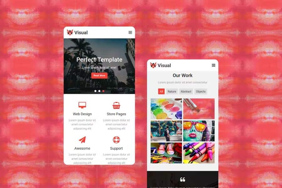 Visual - Multipurpose Mobile Template