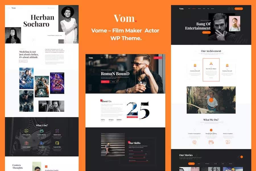 Vome - Multipurpose Film Studio Movie Production WordPress Theme