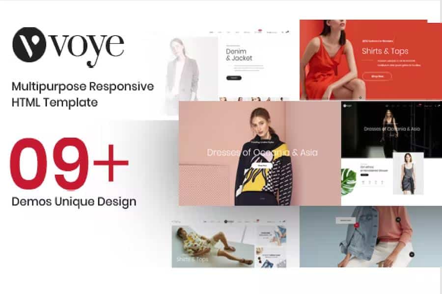 Voye - Multi Layout Fashion eCommerce HTML Template