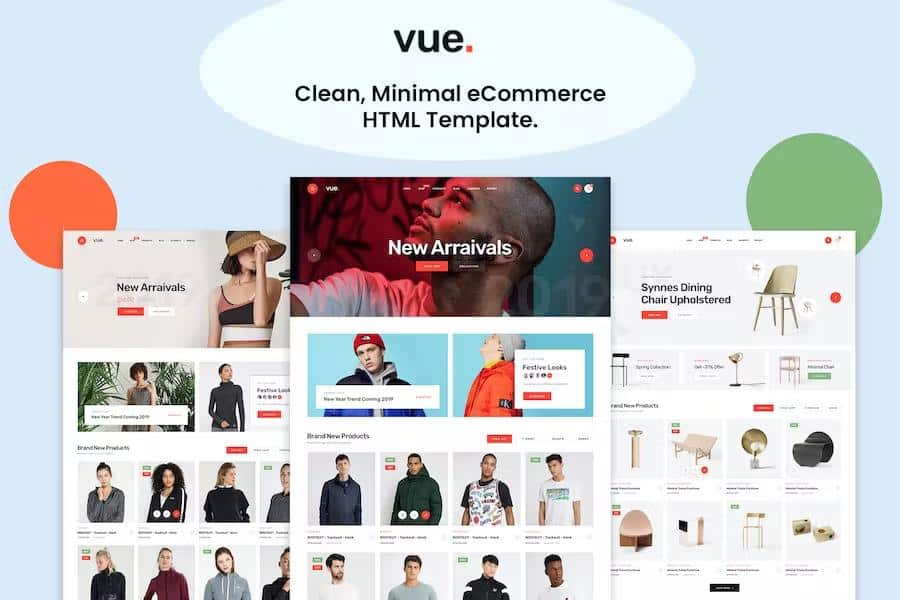 Vue - Clean Minimal eCommerce Bootstrap Template