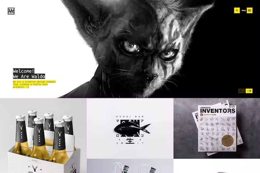 Waldo - Portfolio Showcase Website Template for Freelancers & Agencies