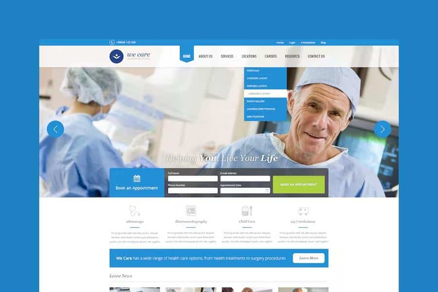 We Care - Premium Medical HTML Template