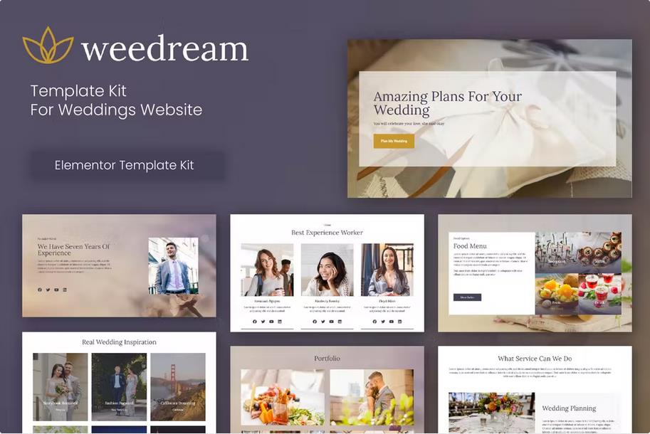 Weedream - Wedding Elementor Template Kit
