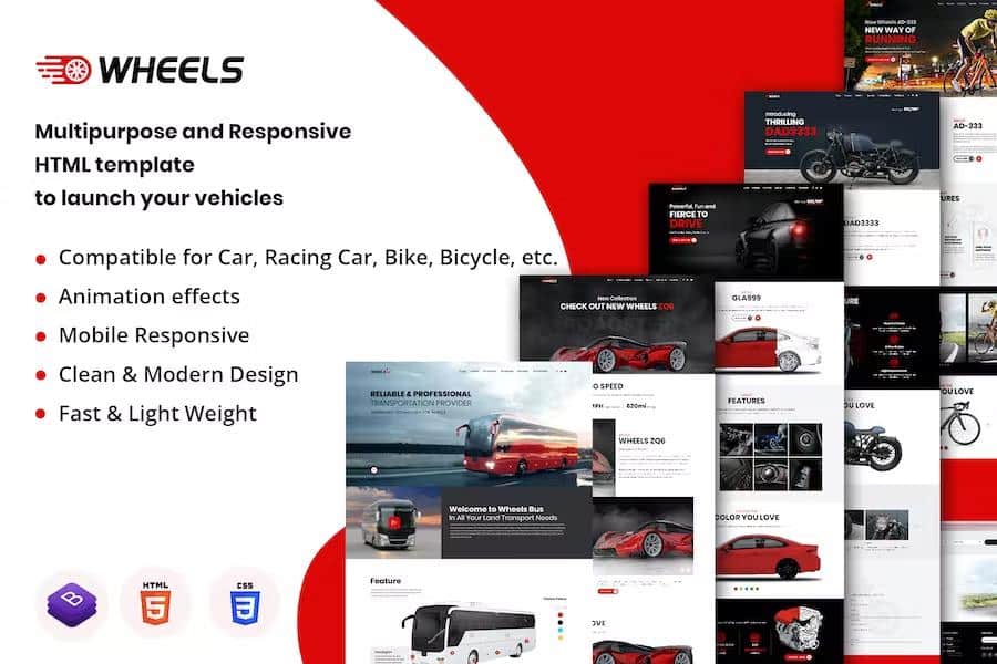 Wheels - Automobile Business Multipurpose And Responsive HTML Template