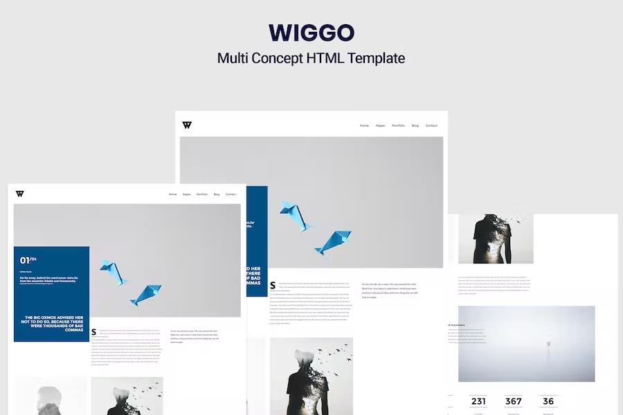 Wiggo - Multi-Concept HTML Template