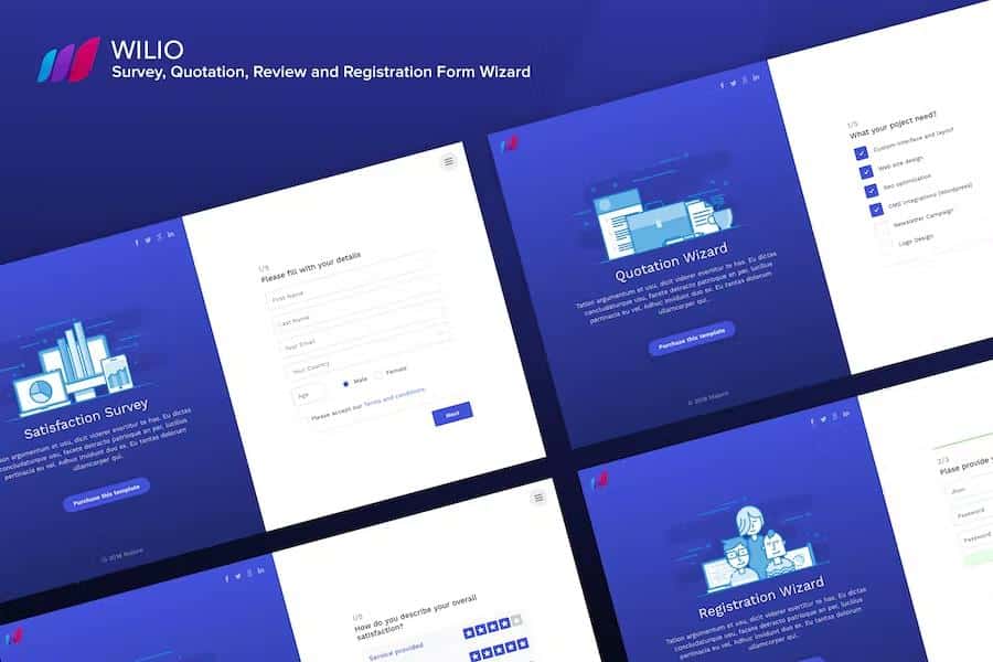 Preview image for Wilio - Survey and Multipurpose Form Wizard