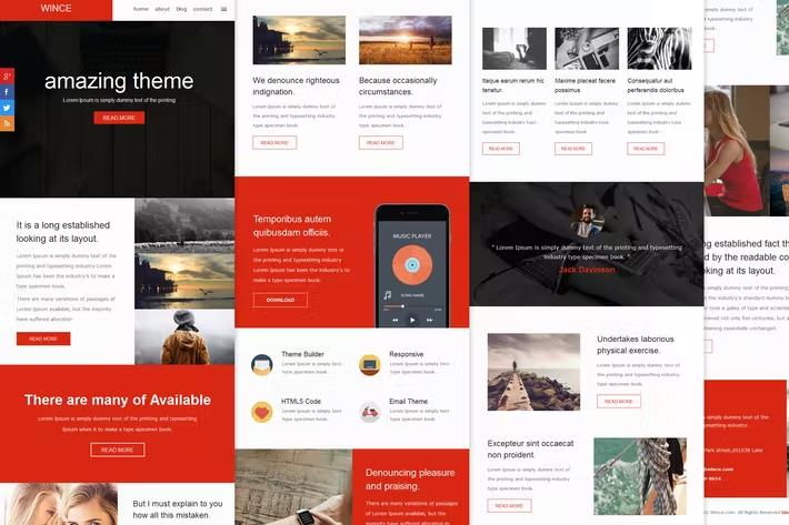 Wince - Responsive E-mail Template + Themebuilder Access