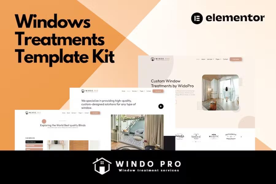 Product preview supplied for Windo - Window Treatments Template Kit