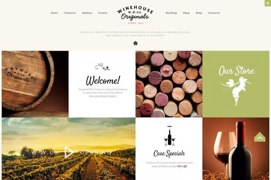 Product preview supplied for Wine House - Vineyard & Restaurant Liquor Store WordPress Theme