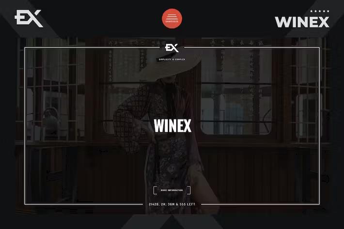 Product preview supplied for Winex - Creative Coming Soon Template