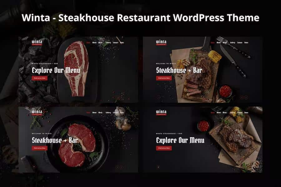 Winta - Steakhouse Restaurant WordPress Theme