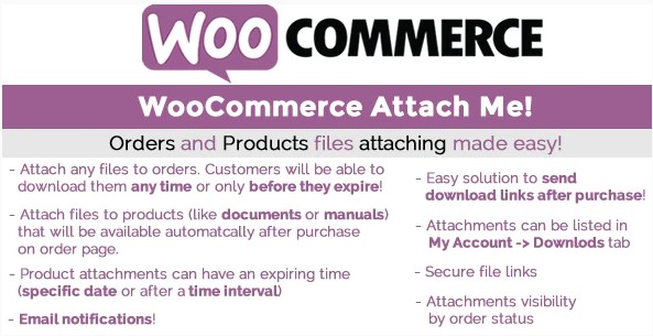 WooCommerce Attach Me WordPress Plugin