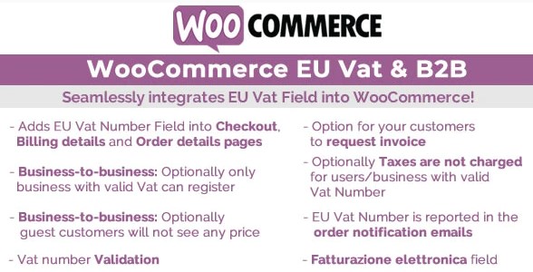 WooCommerce Eu Vat & B2B