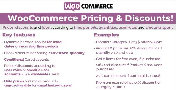 WooCommerce Pricing & Discounts!