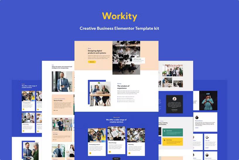 Workity- Creative Business Elementor Template kit