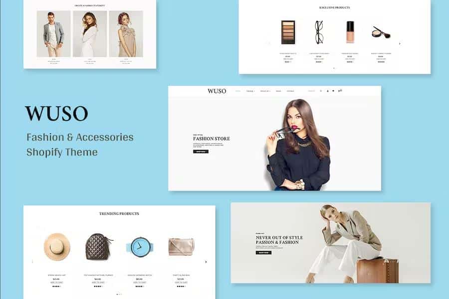 Wuso - Fashion Responsive Shopify Theme listing image