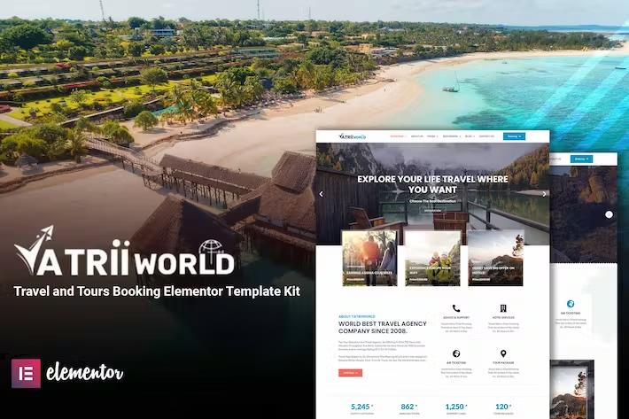 Preview image for Yatriiworld – Travel & Tours Booking Elementor Template Kit