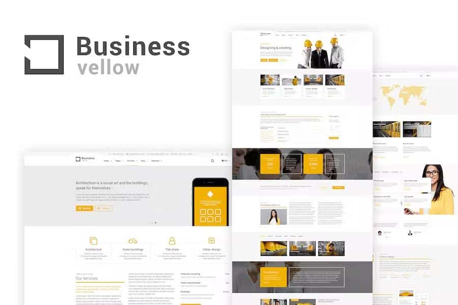 Yellow Business - Construction Template