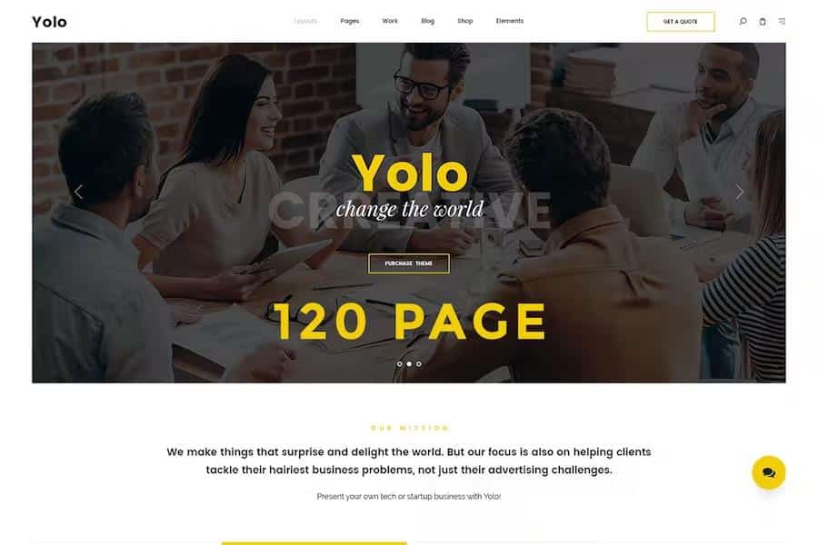 Yolo - Responsive Multi-Purpose HTML Template