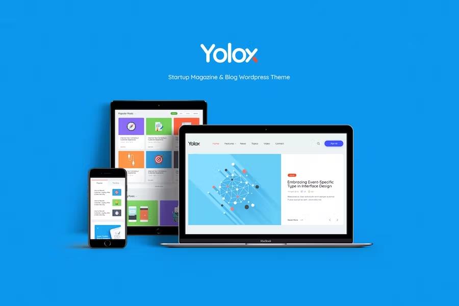 Yolox - Modern WordPress Blog Theme for Business & Startup