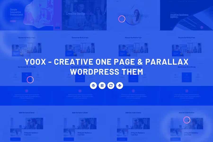 Yoox -Creative One Page & Parallax WordPress Theme