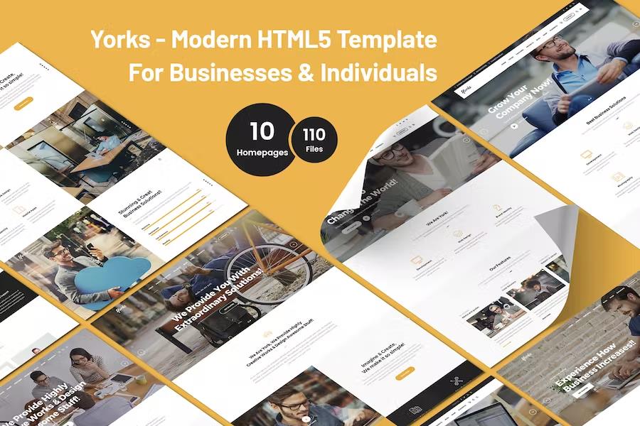 Yorks - Modern HTML5 Template For Businesses & Individuals