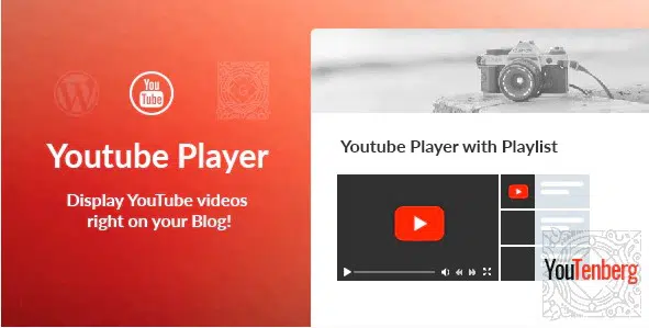Youtenberg - Gutenberg YouTube Player with Playlist