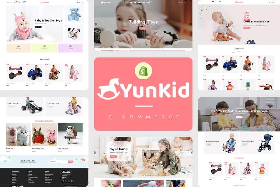 Yunkid - Kids Toys Store Responsive Shopify Theme listing image