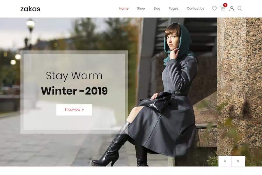 Zakas - Fashion Luxury Shopping Website Template using Bootstrap 5