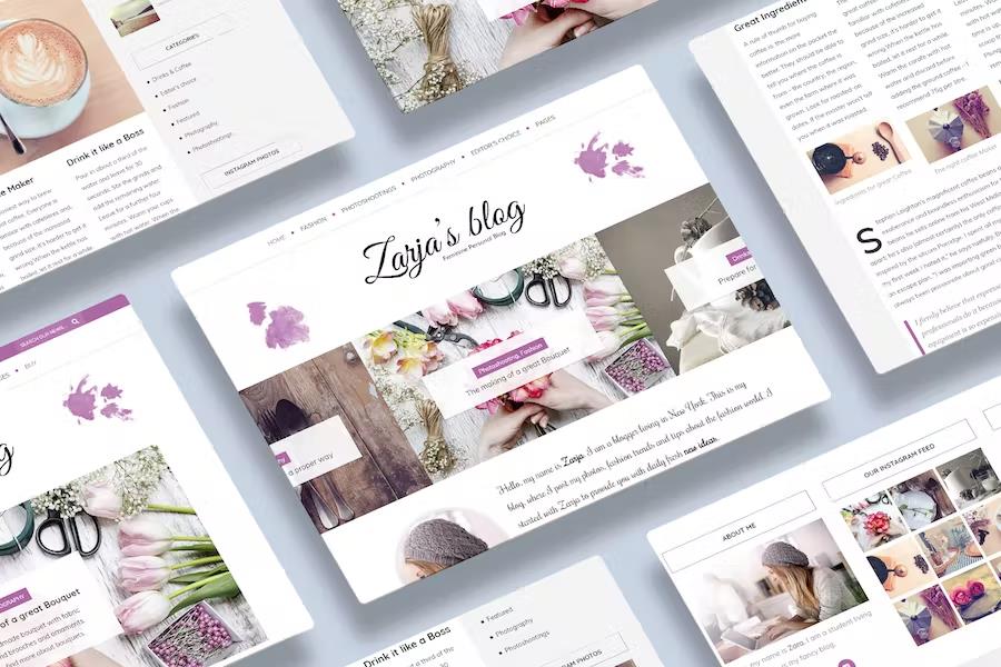 Zarja -Feminine WordPress Blog Theme