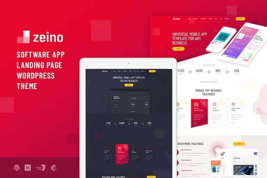 Zeino - App Landing WordPress Theme