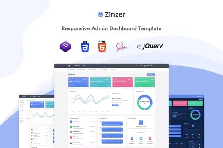 Zinzar - Admin Dashboard Template