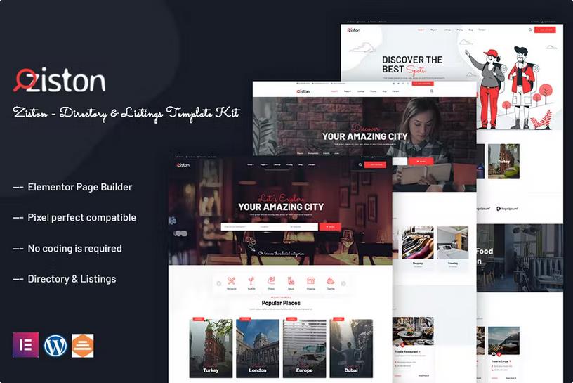 Ziston - Directory & Listings Elementor Template Kit listing image