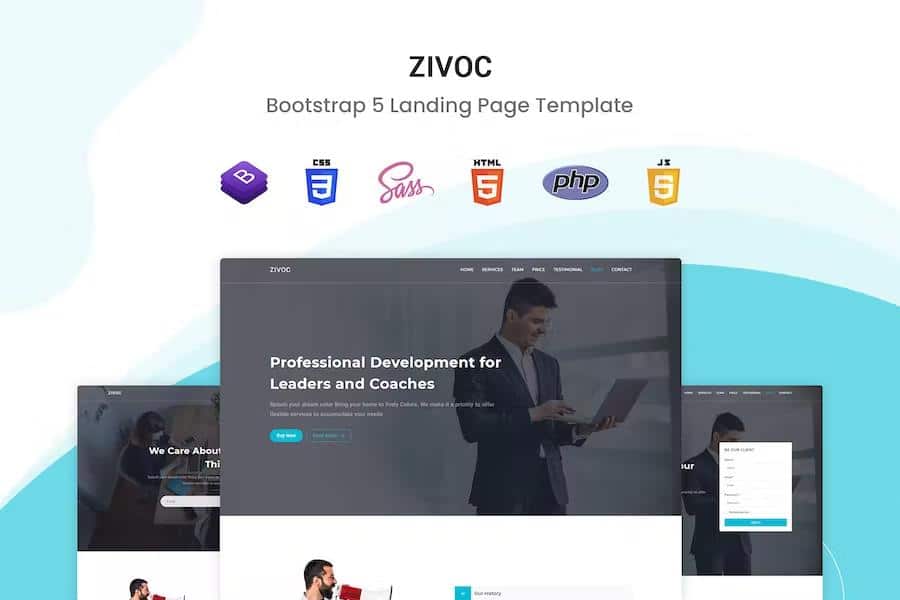 Zivoc - Bootstrap 5 Landing Page Template