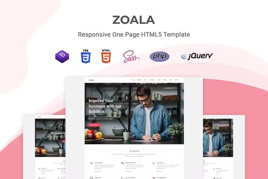 Zoala - One Page Template