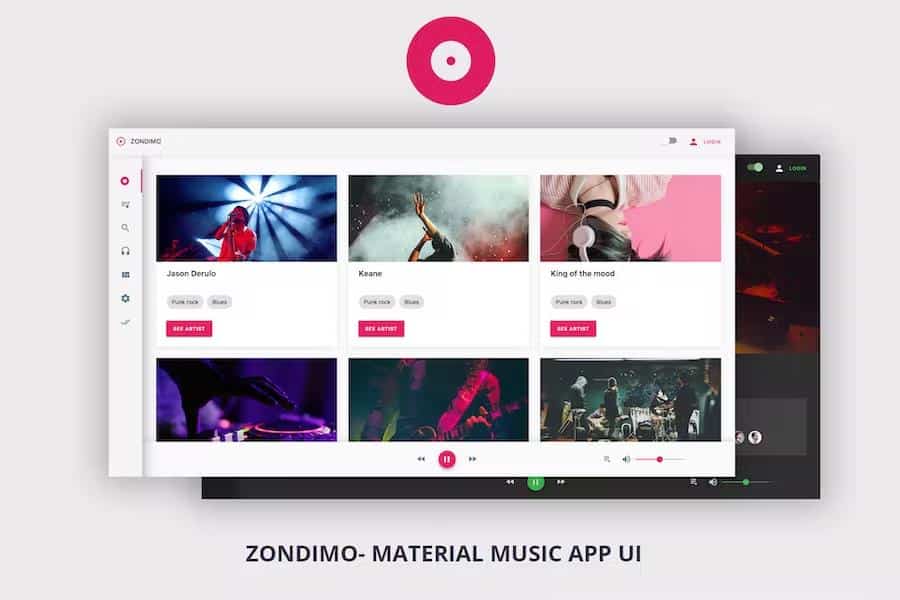 Zondimo - Angular Music app