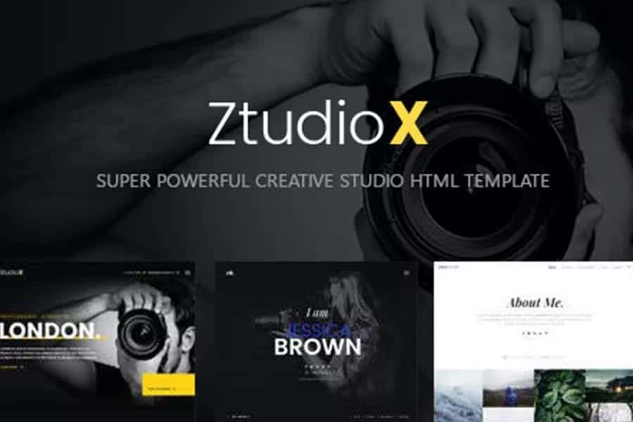 Ztudio X - Creative Studio Photography HTML Template