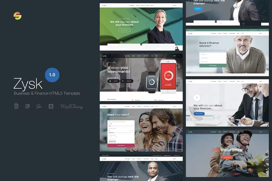 Zysk - Advisior & Finance HTML5 Template