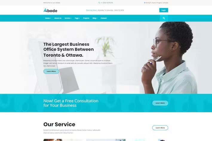 ABODE - Consulting, Finance, Business HTML5 listing image