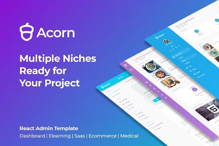 Preview image for Acorn - React Admin Template