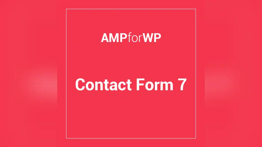 Preview image for Contact Form 7 for AMP