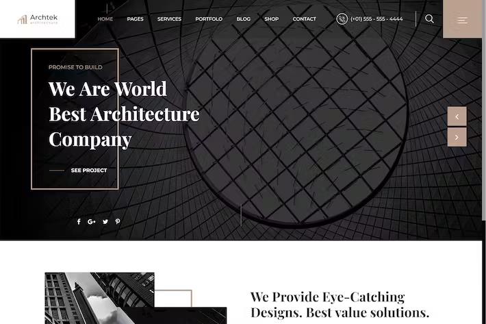Archtek - Architecture & Interior HTML Template