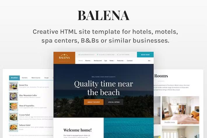 Balena - Hotel HTML Site Template product preview