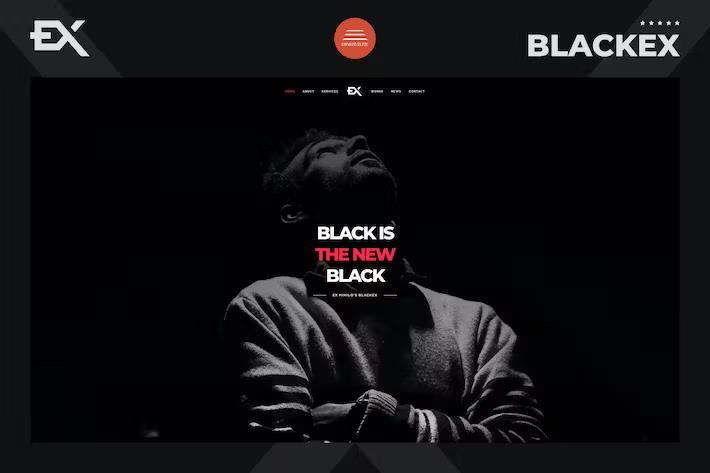 Preview image for Blackex - Photography Portfolio Template