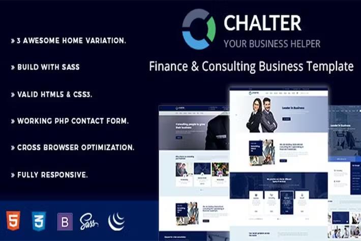 Chalter - Consulting & Business Template product preview