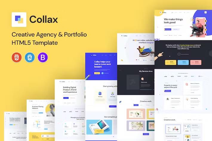 Collax - Creative Agency And Portfolio Template listing image